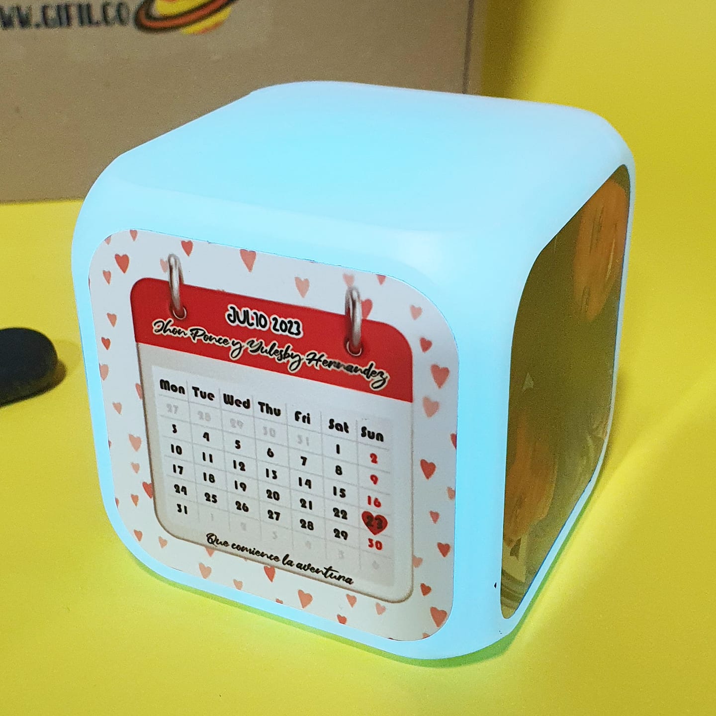 reloj despertador personalizado